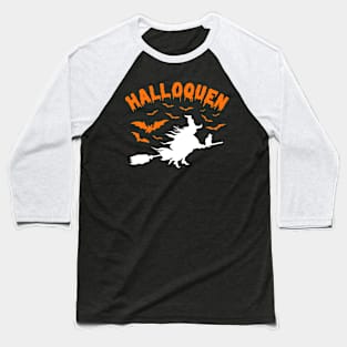 Halloqueen Funny Halloween Baseball T-Shirt